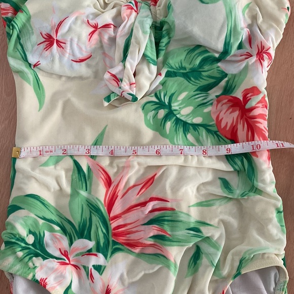 80s Christina floral small bathing suit - Picture 9 of 12